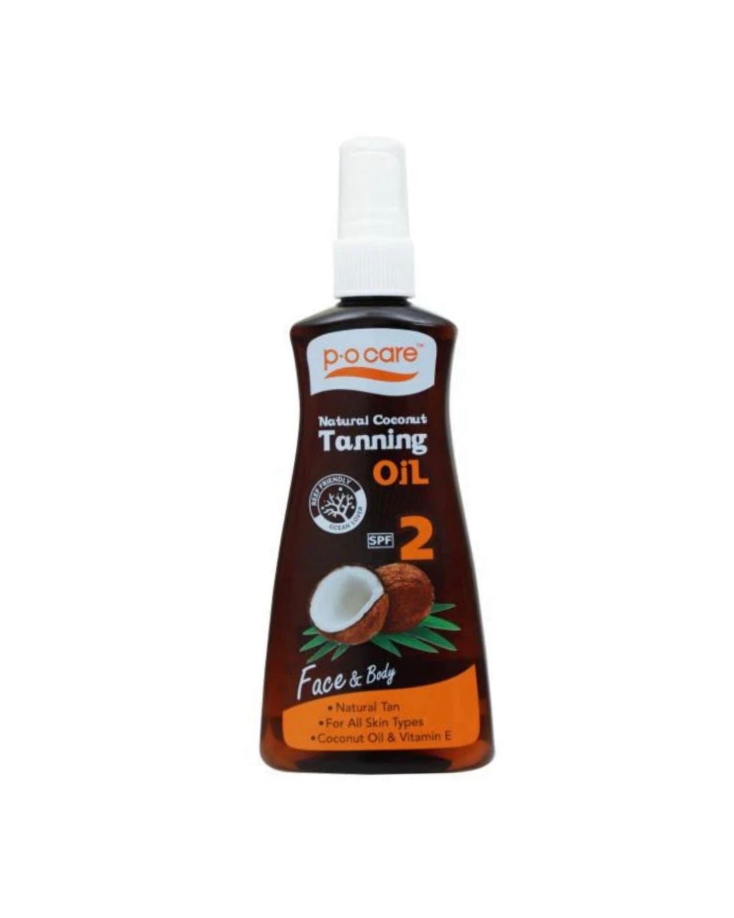 P.O CARE - Huile De Bronzage Coco SPF2