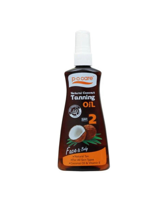 P.O CARE - Huile De Bronzage Coco SPF2